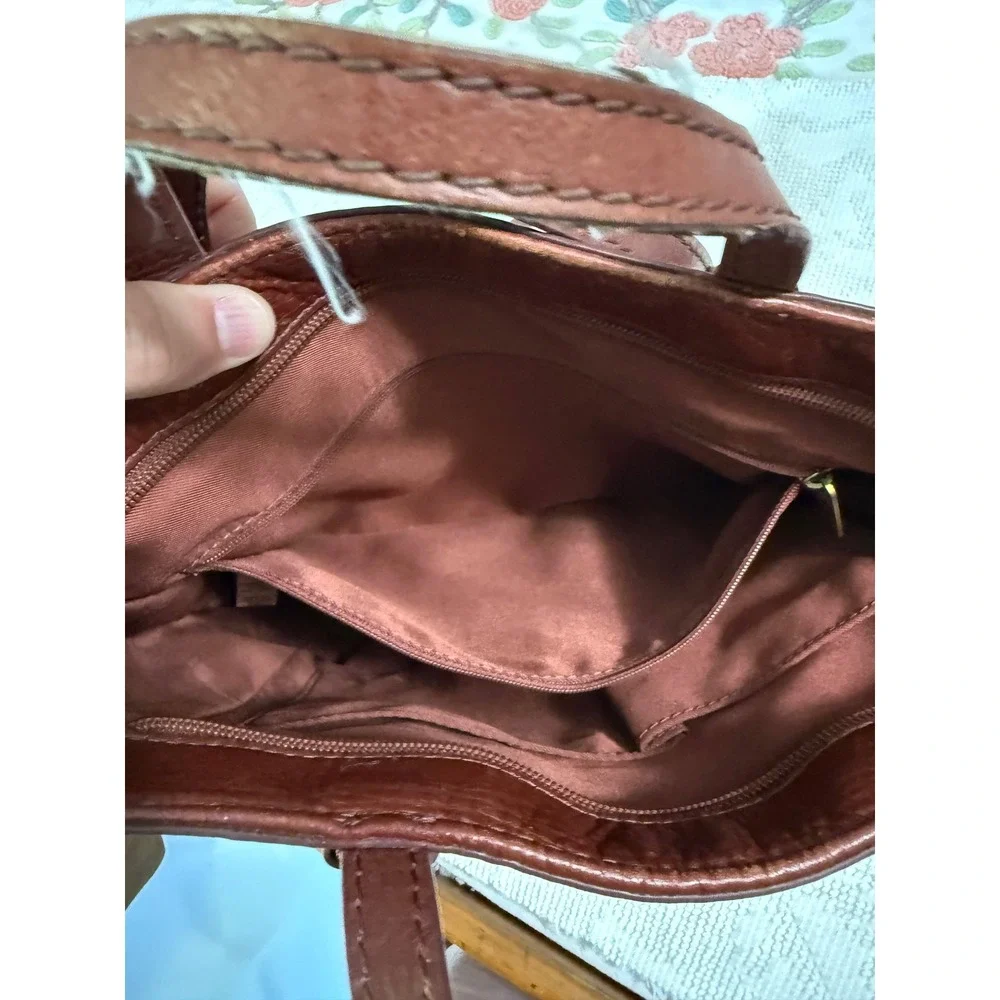 Fossil Camilla Convertible Backpack Tote Mahogany Brown Leather Bag ZB7517